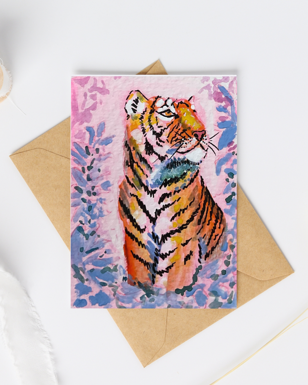 Big Cat #6 Greeting Card - 5x7 – Wholesale Pack of 12