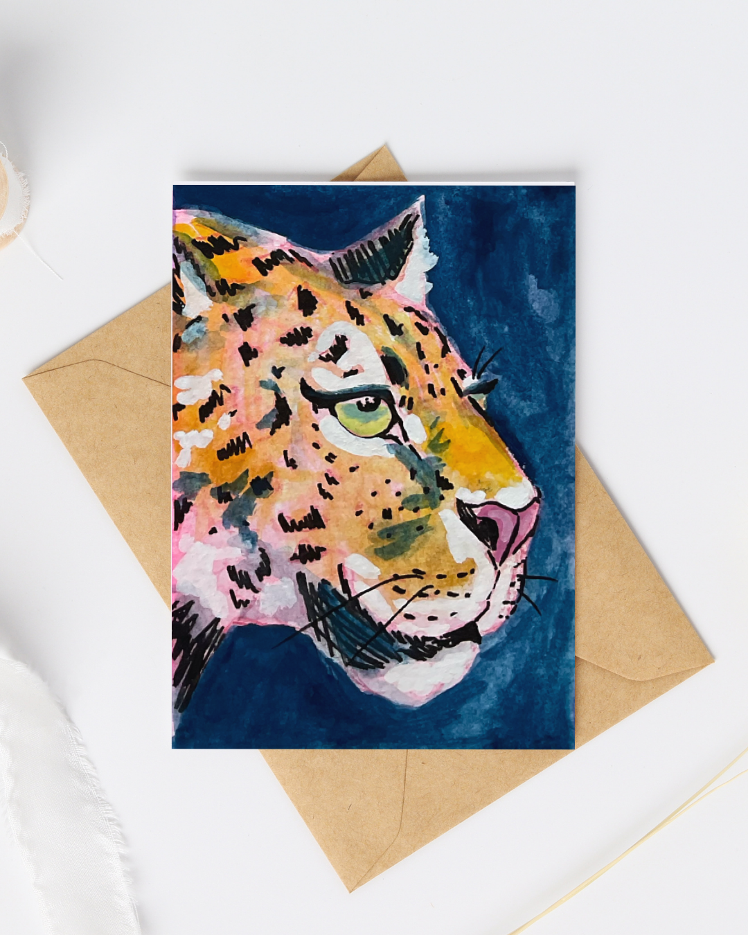 Big Cat #7 Greeting Card - 5x7 – Wholesale Pack of 12