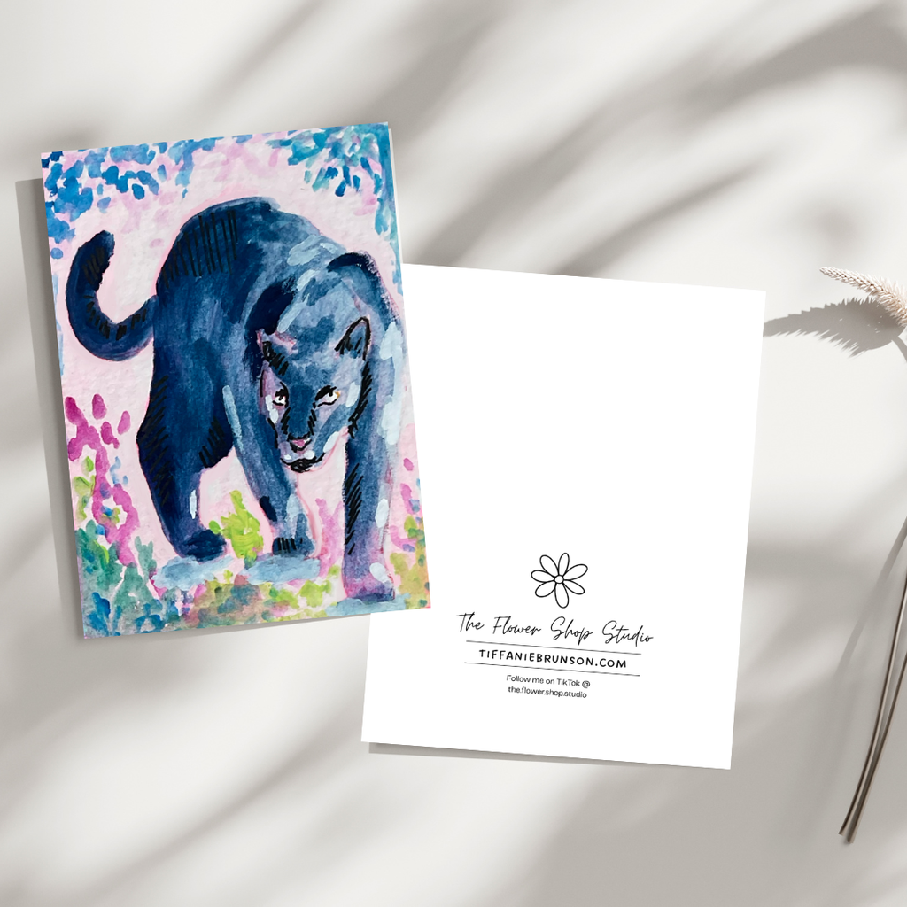 Big Cat #4 Greeting Card - 5x7 – Wholesale Pack of 12