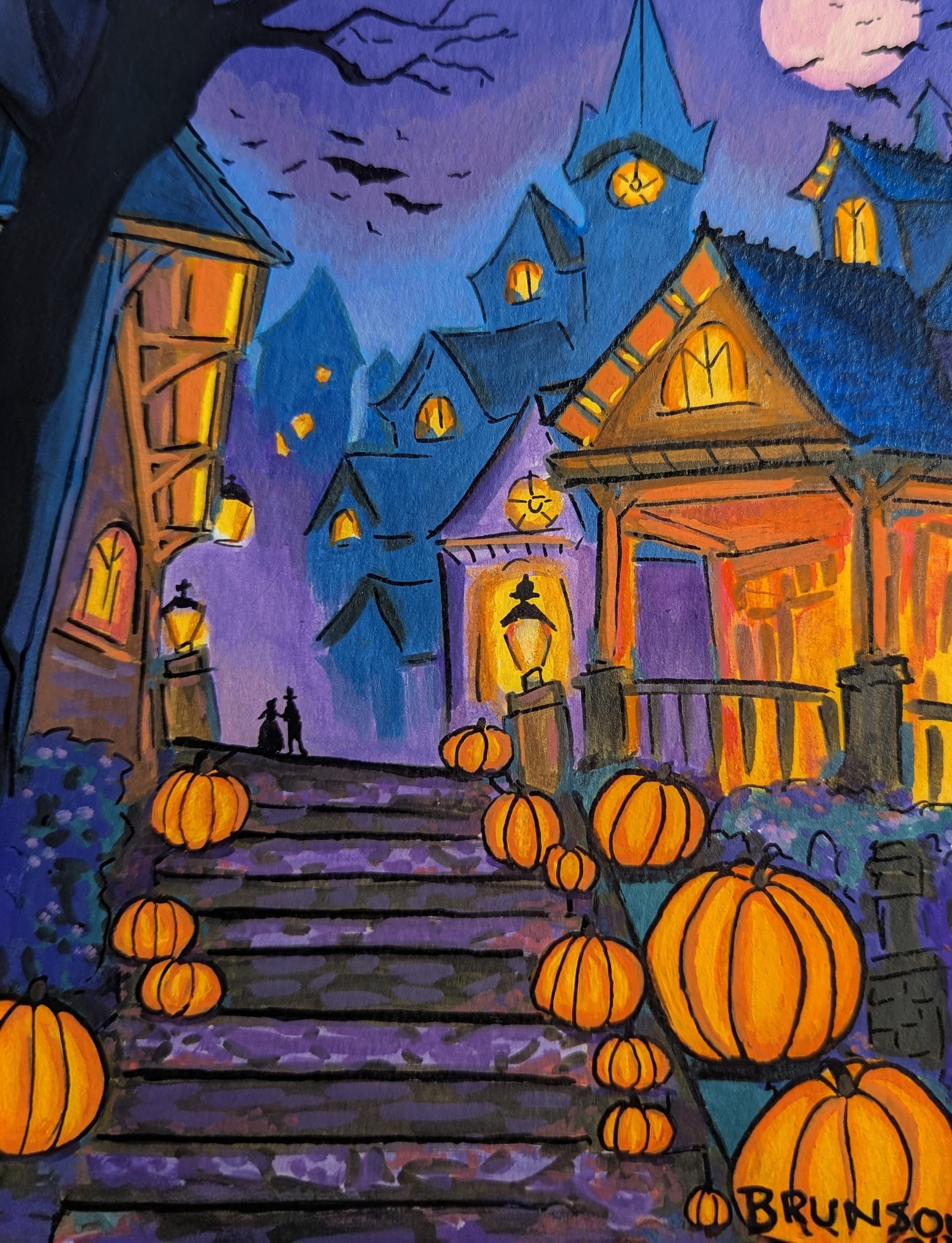 All Hallows Promenade 6x8" Fine Art Print